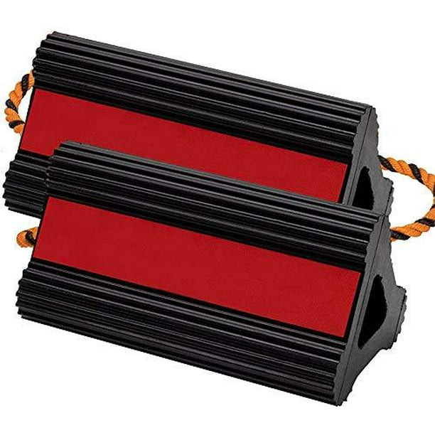 Valup Wheel Chocks Car And Rv Rubber Block Wheel Stoppers For Cars Boats Trucks Aircraft Rvs Long Connecting Rope 1 Pair Walmart Com Walmart Com