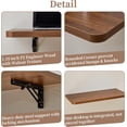 thumbnail image 4 of 31.5’’X 15.7’’ Wall Mounted Folding Table, Laundry Folding Table with Heavy-Duty Brackets for Laundry Room Bedroom Home Office, 4 of 8