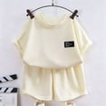 thumbnail image 3 of XAOFW Boys Girls Outfits Short Sleeve Knit Graphic Tees Shorts Kids Summer Comfortable Clothes Sets 4-5 Years, 3 of 3