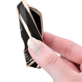thumbnail image 3 of Funda para mando a distancia sin llave de 2 o 3 botones para Mercedes Clase A, B, C y E con borde dorado y cubierta negra para llave para Mercedes W204 y W211, 3 of 7