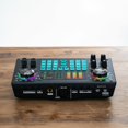 thumbnail image 4 of kowaku Broadcasting Sound Card 48V Specter Power Live Stream Audio Audio Controller 16 Effects Broadcast Sound Audio Controller for Streamers, Singers, Black, 4 of 10