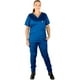 thumbnail image 3 of Pijama Quirurjica Uniforme Medico Clinico Mujer Recto Azul real XS, 3 of 5