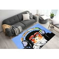 thumbnail image 4 of Thinking Monkey Painting Rug, Banksy Thinkin Monkey Rugs, Animal Rugs, Easy To Clean Rug, Dining Room Rug, Bathroom Rug, Gift For The Home, 3.3'x9.2' - 100x280 cm, 4 of 8