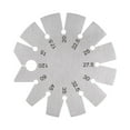 thumbnail image 1 of Calibrador de bisel de acero inoxidable, calibrador de ángulo de hacha, calibrador de ángulo de cuchillo de 15 a 120 grados, forma redonda para verificar el ángulo del cuchillo, 1 of 6