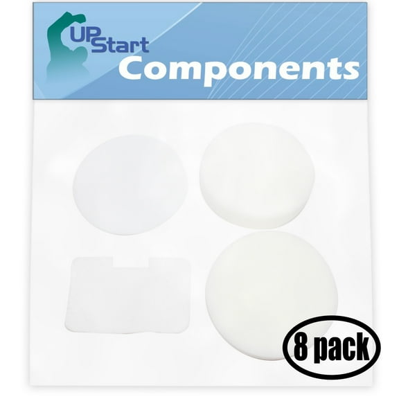 8-Pack Replacement for Shark Navigator Swivel Deluxe UV410 Vacuum 4-Piece Foam and Felt Replacement for Filter Kit - Compatible with Shark XF22, NV22L Foam and Felt Replacement for Filter Kit