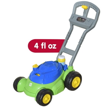Play Day Push N Bubble Mower Toy with 4oz Solution - No Batteries Required - Children Ages 2 