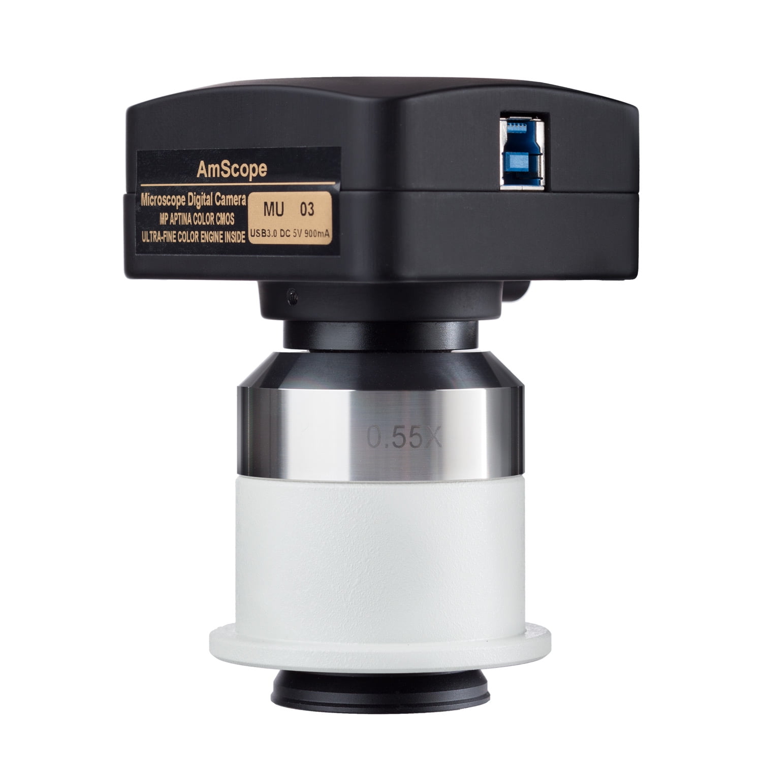 AmScope 18MP USB3.0 Digital Camera with 0.55X Adapter for Nikon