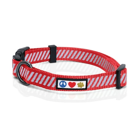 UPC: 0735255518542 | Pawtitas Reflective Dog Collar for Dog and Puppies Extra Small and Small Puppies – Red S Collar