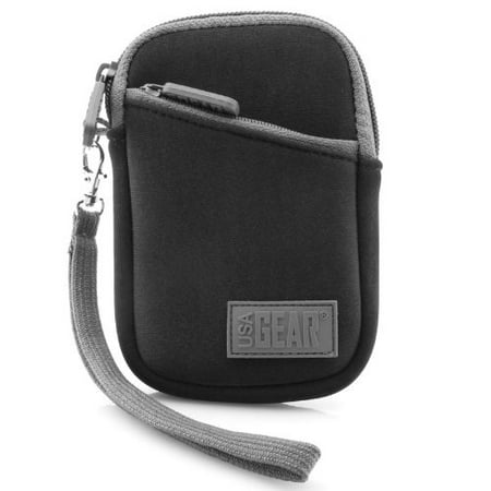 Canon Camera Case Powershot Sx60 USA Gear Compact Camera Case Bag for Canon PowerShot SX720 HS , SX620 HS , ELPH 190 IS , ELPH 170 IS , ELPH 360 HS & More - Battery & Memory Storage , Scratch & Weather Resistant - Black ()