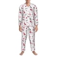 thumbnail image 3 of Cauagu Valentine's Day gnomes Print Men's Long-Sleeve Pajama Set,Soft Button-Front 2Pjs for Men Long Sleeve Men’s Sleepwear-Medium, 3 of 7