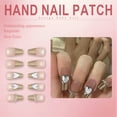 thumbnail image 2 of RAGUPEL 24Pcs Glue on Nails for Women,Diamond-Accented Coffin Nails Tips,3D Heart Press on Nails Summer,False Nails for Photoshoots,Stage Or Red Carpet,Style1, 2 of 7
