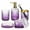 Lavender Ombre, variant on HRWGMUKVBG Green 5Pcs Bathroom Accessories Set, Amethyst Ombre Clear Glass Bathroom Set With Soap Dispenser With Pump, Soap Dish, Toothbrush Holder, Tumbler, Cotton Swab Holder,