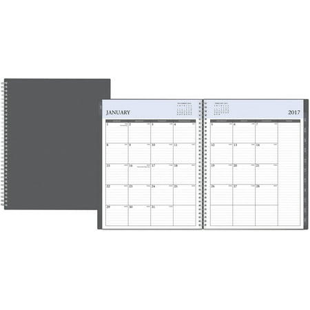 Blue Sky Enterprise Black 8.5" x 11" Weekly/Monthly Planner, 2017