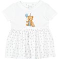 thumbnail image 3 of Inktastic First Birthday Cute Teddy Bear with Balloon Girls Baby Dress, 3 of 5