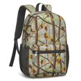 thumbnail image 2 of Camo and Tree Brown Pattern 17" Waterproof Oxford School Backpacks for Teens, S-Shape Padded Straps, for School, Travel, Hiking, Camping, 2 of 5