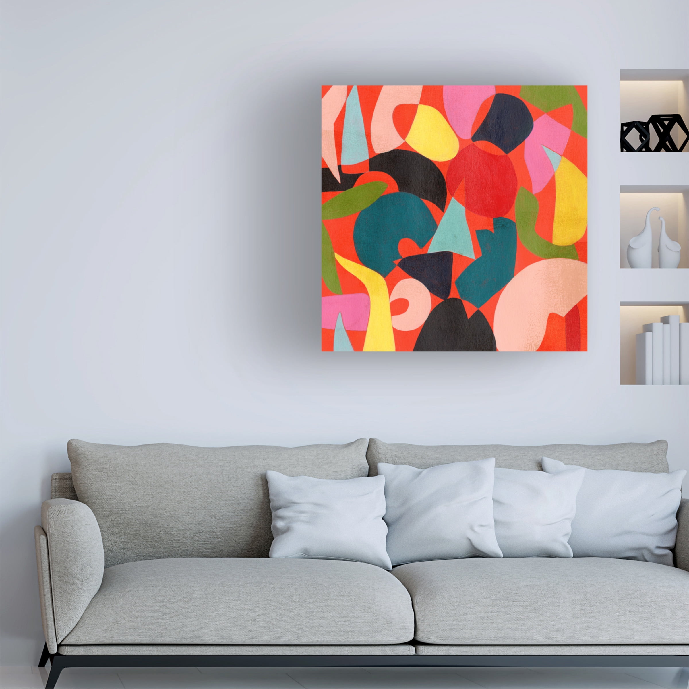 Grace Popp 'Tomato Prism II' Canvas Art