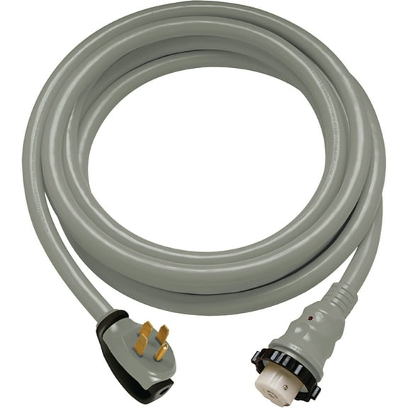 ParkPower 30SPPGRV 30A Gray 30' RV Cordset with Power Indicator Light