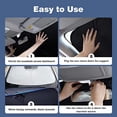 thumbnail image 3 of Windshield Sunshade, Front Windshield, Double Shade Cloth, Tesla Model 3 Accessories, Protective Accessories to Block UV Rays, 3 of 5