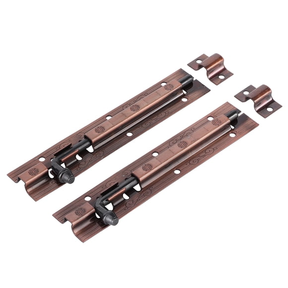 LHCER Hardware Tools,2Pcs Anti‑Thief Security Door Bolt Sliding Latch Lock Gate Window Hardware Fittings,Door Bolt