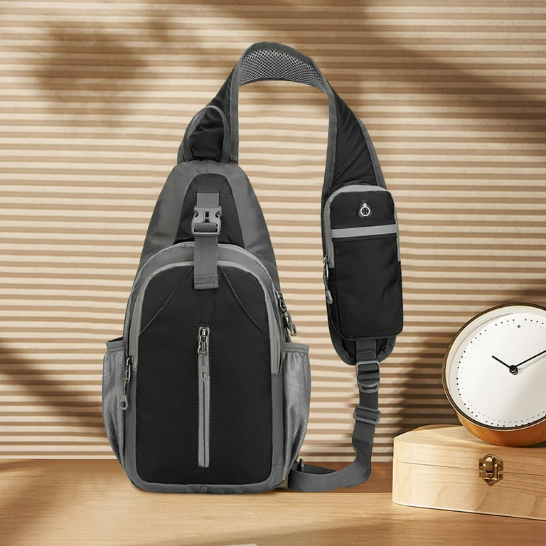Mepaouo Women Men Sling Bag RFID Blocking Sling Backpack  display picture 3