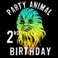 thumbnail image 2 of Toddler's Star Wars Chewbacca Party Animal 2nd Birthday Graphic Tee Black 3T, 2 of 3