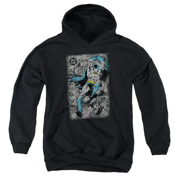 Batman - Detective #487 Distress - Youth Hooded Sweatshirt - Medium