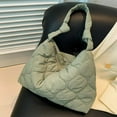 thumbnail image 1 of Women Padding Shoulder Bag Soft Cloud Puffer Bag with Zipper Versatile Sling Bag, 1 of 9
