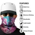 thumbnail image 3 of WIRESTER Bandana Seamless Tube Mask, Headwear, Scarf for Wear Face Coverings, Running, Cycling, Fishing, UV Protection - Pink Lava Fluid, 3 of 6