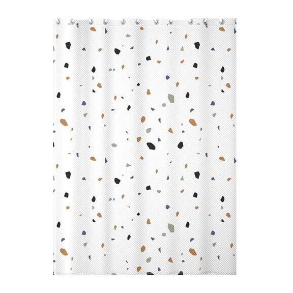 Shower Curtain 47" W x 79" H Soft Polyester Waterproof Fabric Curtains Machine Washable Bathroom Bathtub Decor