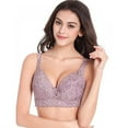 thumbnail image 5 of Susenc Wirefree Bras for Women,Sleeping Comfortable Bralette with Straps Breathable Lace Embroidery Tank Top, 5 of 6