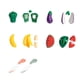 thumbnail image 2 of Juego de Cortar Frutas | Juguetes de Simulación de Cocina Multicolor | 5 Piezas de Alimentos de Imitación Vegetales | Diseño Realista Cortable, Material ABS Seguro, Lavable, 24x15cm, 2 of 7