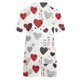 thumbnail image 4 of Puntoco Pijamas para mujer, pijamas casuales de mujer, cuello vuelto, blusa lisa de manga corta, pantalones cortos de moda, traje de pijama, 4 of 5