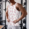 thumbnail image 5 of Lsque Easter bunny footprint Pattern Mens Tank Tops Muscle Athletic Quick Dry Sleeveless Workout Fitness T Shirts Beach Tank Top, Loose-fit Sleeveless Shirt for Men-Medium, 5 of 7