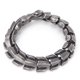 thumbnail image 4 of Pulsera de cadena de acero de titanio Bling Bling joyería para hombres, 4 of 12