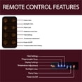 thumbnail image 5 of Cambridge 72 In. Electric Wall Mounted Fireplace Heater in White with Multi-color Flame Crystal Rock Display, Adjustable Heat, Remote - CAM72WMEF-1BLK, 5 of 12