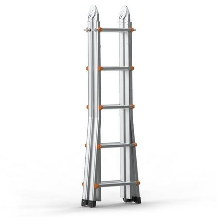 FITHOOD Telescoping Ladder A Frame 19 FT Extension Multi-Function for Homework