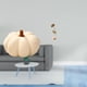 thumbnail image 2 of Almohadas de calabaza de Halloween, escultura de hoja, estatua de hoja de metal, almohada rellena, decoración, cojín decorativo para sofá, figura en f, 2 of 8