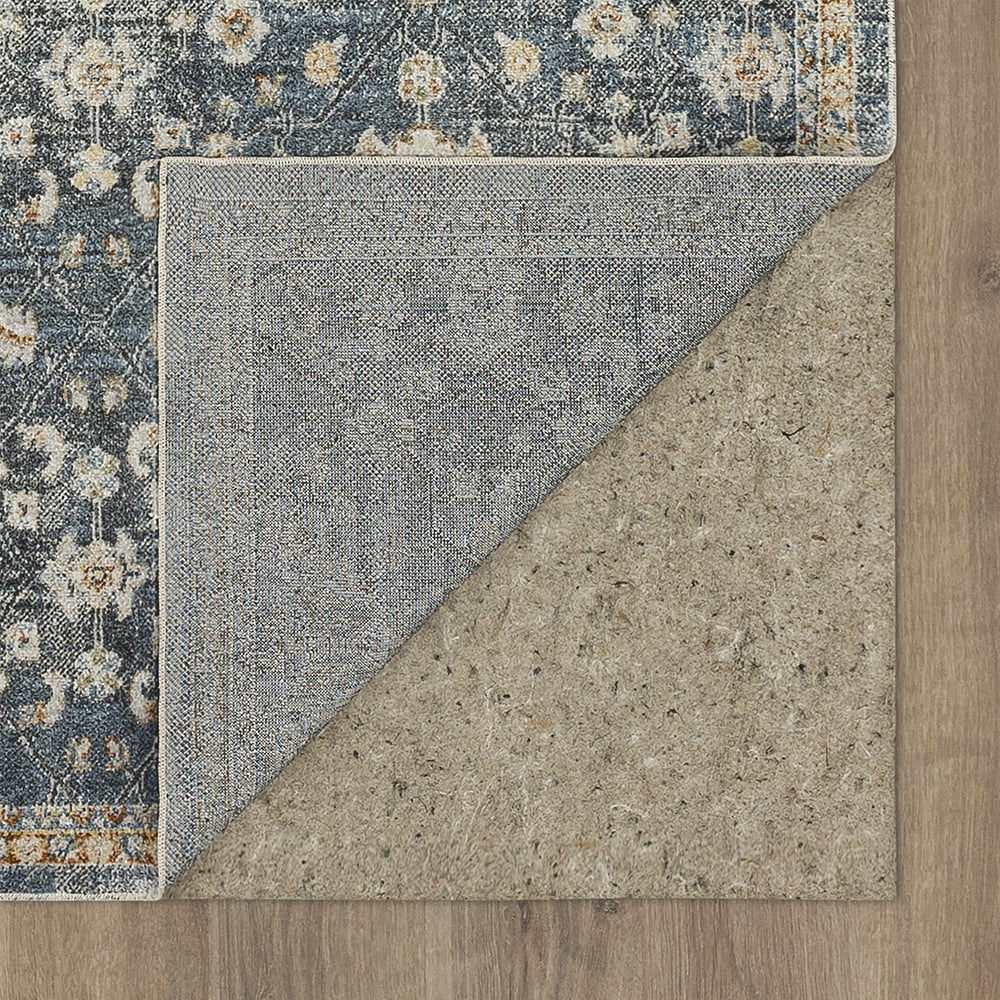 Mohawk Home Arete Floral Indoor Polyester Area Rug, Anthracite, 5'3" x 8'