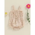 thumbnail image 2 of Suealasg Baby Girl Romper Sleeveless Cute Print Bow Front Bodysuit 3 6 12 18 Months Infant Newborn Girl Summer One Piece Clothes, 2 of 7