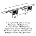 thumbnail image 5 of Amerock Bronx Chrome 9 inch (229mm) Towel Bar, 5 of 7