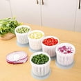 thumbnail image 4 of Freezer Storage Meal Prep Storage Containers Food Storage Boxes Lunch Storage Vegetable Storage Box Refrigerator Containers with Drain Basket Vegetables Sealed for Chopped Green Onion Garlic（1Pc）, 4 of 6