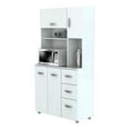 thumbnail image 4 of Inval Armoire de Rangement de Cuisine Blanche, 4 of 9