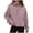 Pink, variant on AWZXDE Women's Zip Up Hoodie Cropped Pullover with Hood, Casual Long Sleeve Athletic Jacket for Running Gym, Lightweight Streetwear Sweatshirt Dark Gray,XL