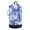Blue Squares and Shapes, variant on 14.5x29.3in Laundry Backpack Bag with Drawstring & Adjustable Straps Heavy-Duty Wash Bag for Travel Storage Camping Blue Watercolor Floral Pattern