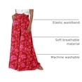 thumbnail image 4 of Pantalones PRETTYGARDEN Palazzo de Pierna Ancha Rojo XXL, 4 of 8