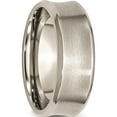 thumbnail image 4 of Designer Stainless Steel Beveled Edge Concave 8Mm Brushed Band (Length=0.00) (Width=8.00) Made In China, 4 of 5