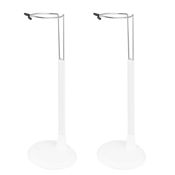 RENACLIPY 2 Pack Rectangular Doll Display Racks for Collectors, Clear Plastic Display Stands for Action Figures