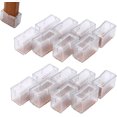 thumbnail image 1 of BRILLAR Protectores de silicona para patas de sillas - Juego de 12 tapas rectangulares para patas de muebles, 1 of 5
