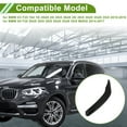 thumbnail image 3 of Cubierta de trim de tirador de panel de puerta del lado del pasajero delantero y lado trasero derecho para BMW X3 F25 2010-2016 Negro ABS PC 1 Pc, 3 of 6