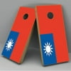 Taiwan Flag Cornhole Board Vinyl Decal Wrap